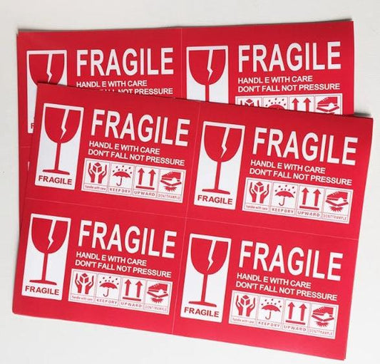 Fragile sticker